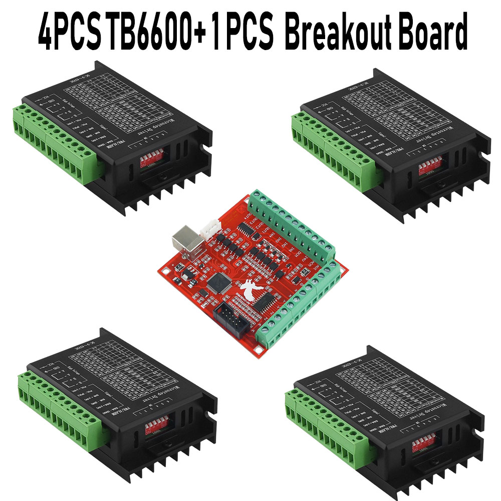 4ชิ้นสเต็ปเปอร์มอเตอร์ไดร์ฟเวอ - Mach3 Usb Cnc Controller 4 Axis 100Khz บทวิจารณ์และราคา